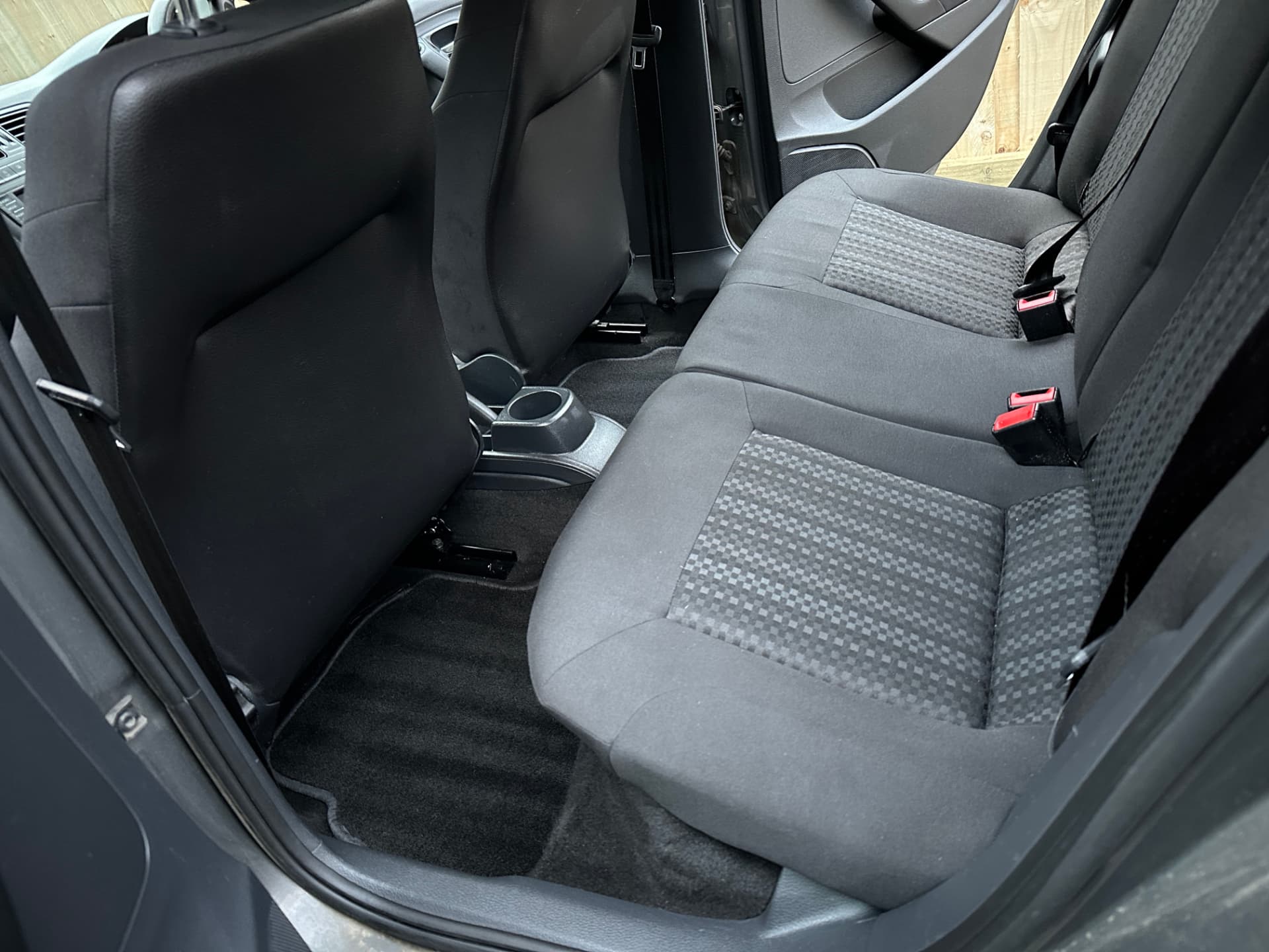 After — VW Polo rear seats and carpet before and after a pet hair removal and interior detail