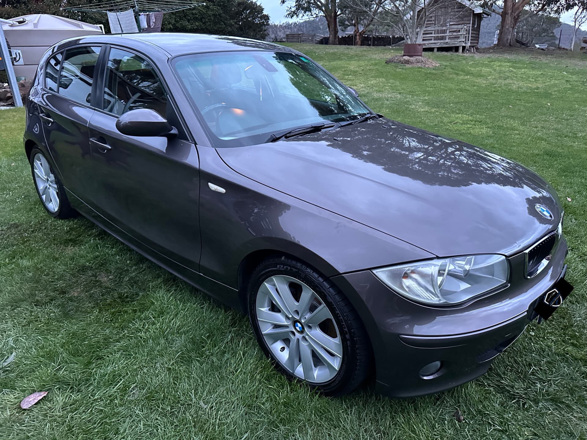 After — BMW 1 Series hatchback before and after a basic detail in Hobart