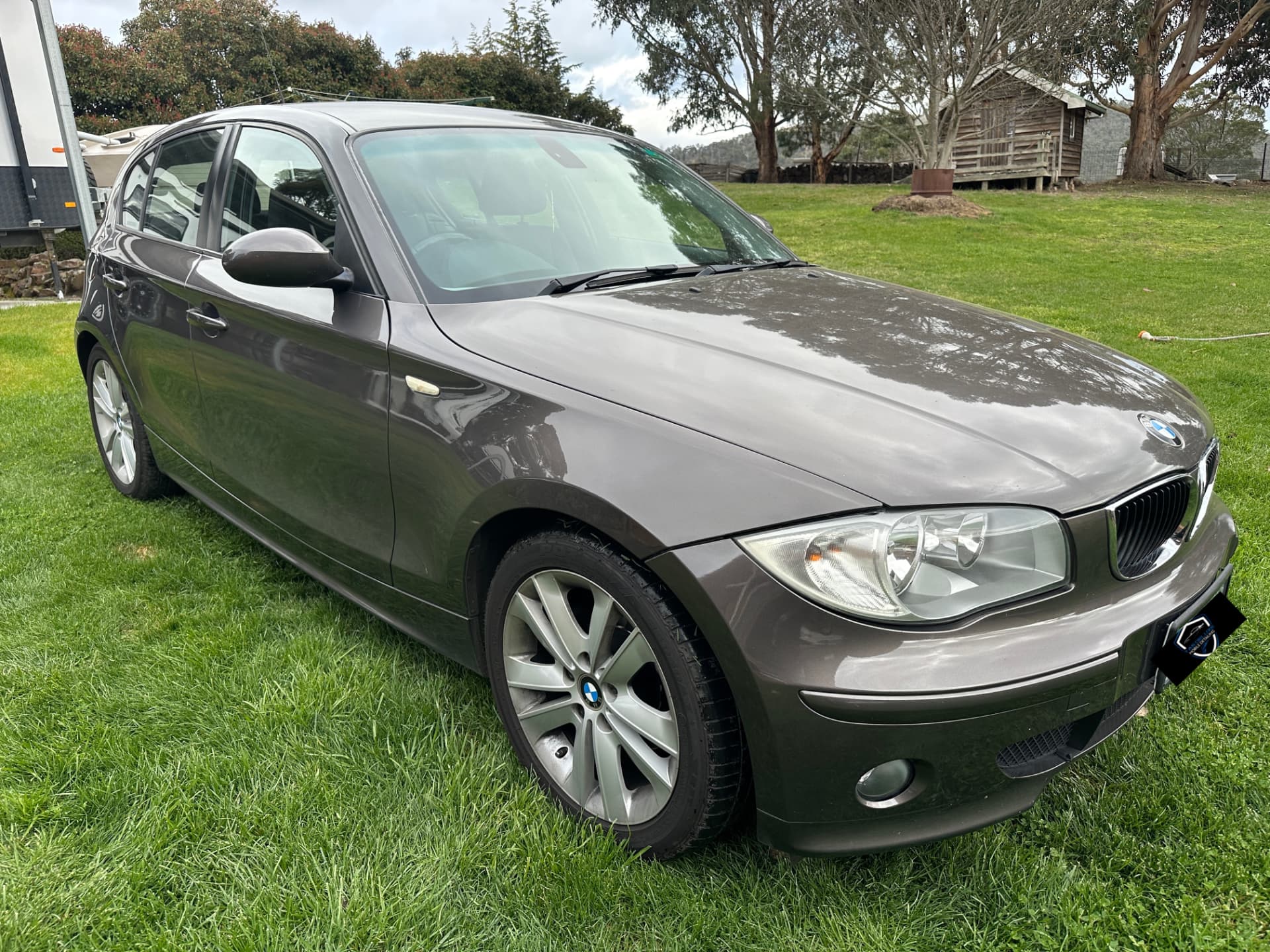 Before — BMW 1 Series hatchback before and after a basic detail in Hobart