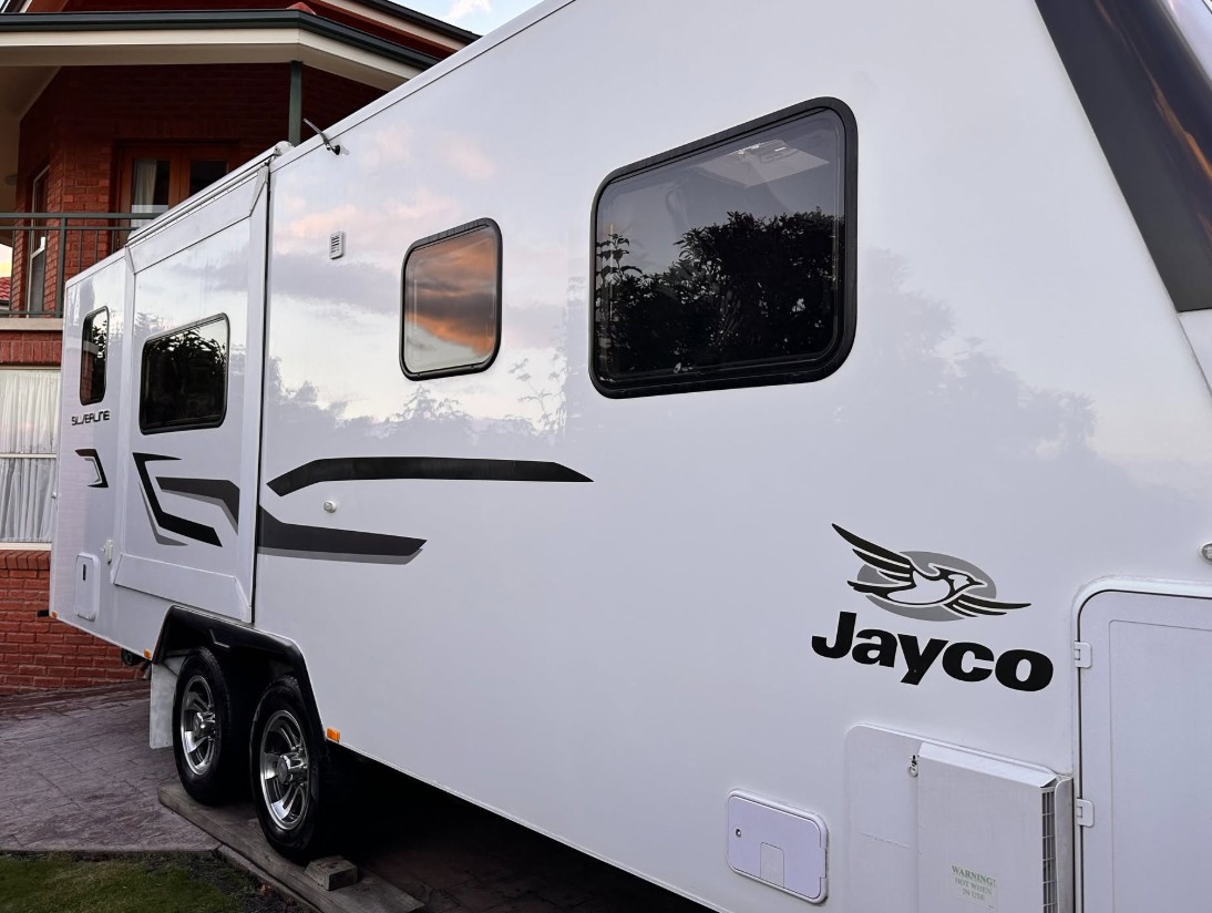 Jayco Silverline caravan detailed to a gloss finish