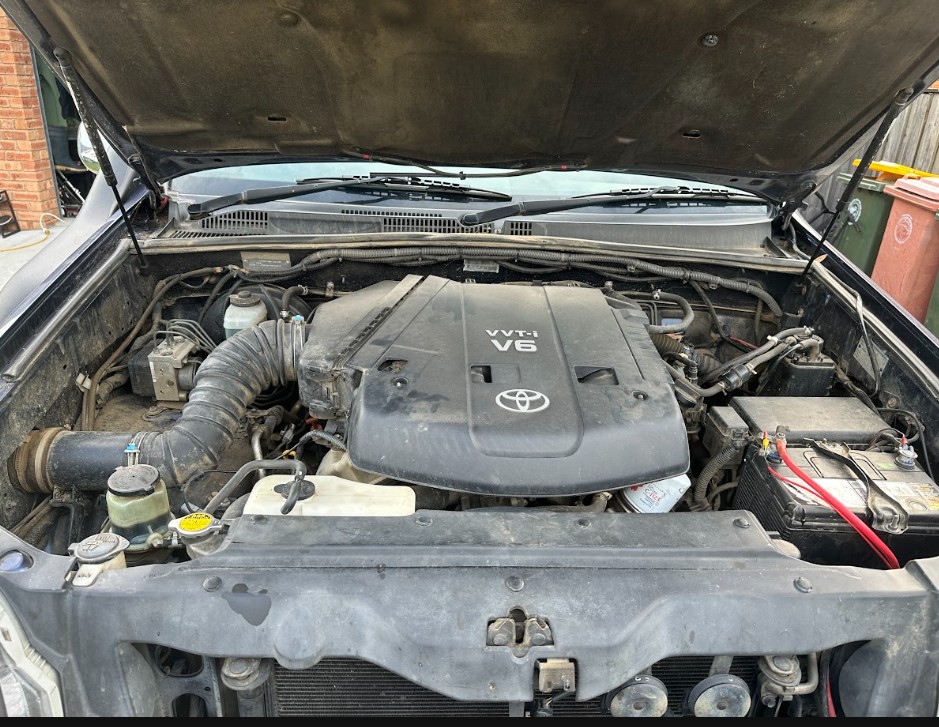 Before — Pre-Sale / Ultimate Detail — Detailed engine clean — engine bay degreased and dressed